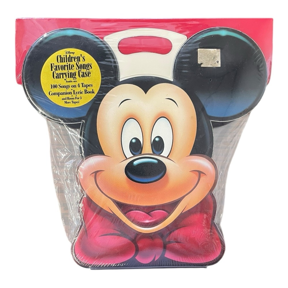 Disney‎ Children's Favorite Songs Mickey Mouse Carrying Case & Cassette Tapes